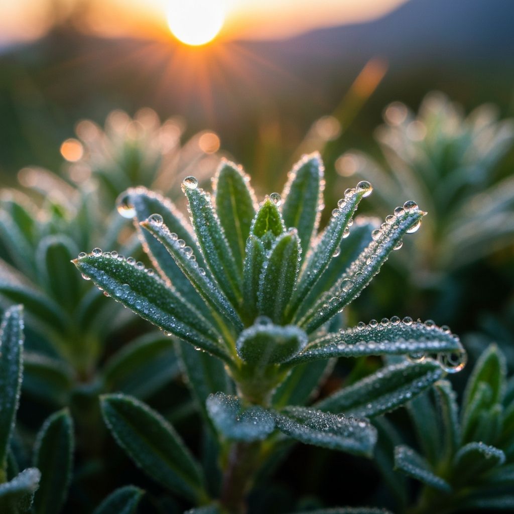 Natürliche alpine Pflanzen